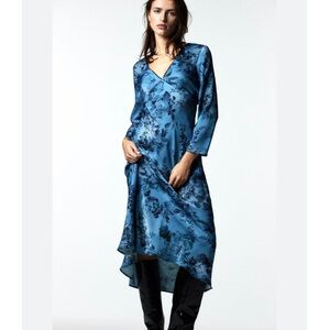 2/$30 Zara Satin Floral Dress S
